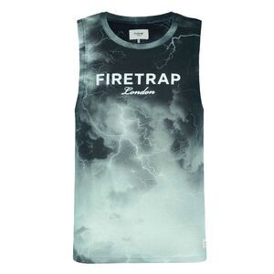 Firetrap Mens Lightning Sleeveless Tank Top / Dark